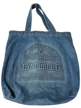 TYCA Vintage Jack Daniel’s Denim Tote Bag Historic Lynchburg Made in USA